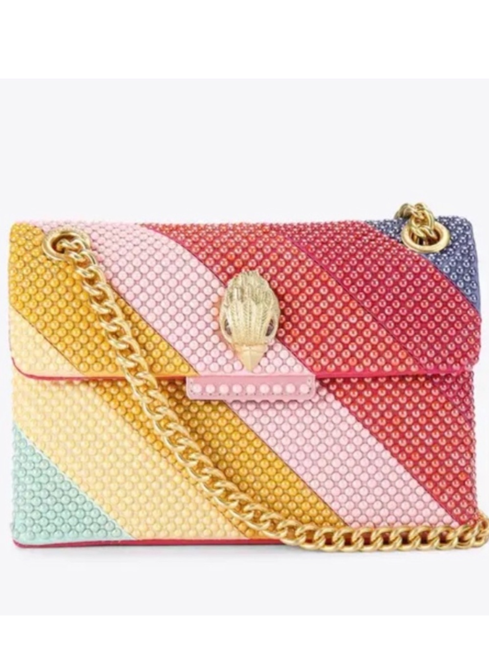 NEW Kurt Geiger Mini Kensington Pearl Bag | Black Quilted Crossbody | MSRP $195 - Picture 5 of 8